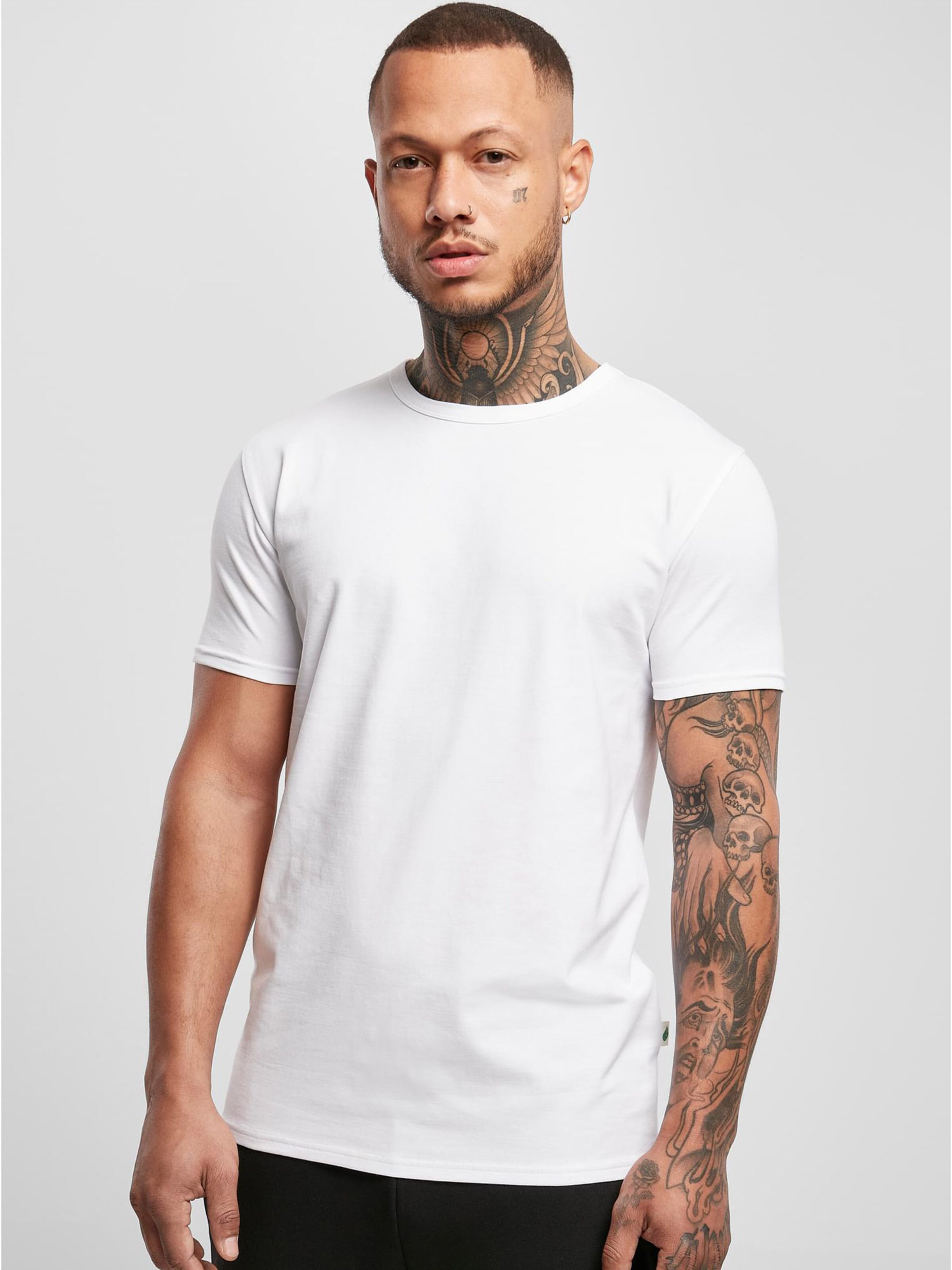Männer Shirts Urban Classics T-Shirt in Weiß - WN62393