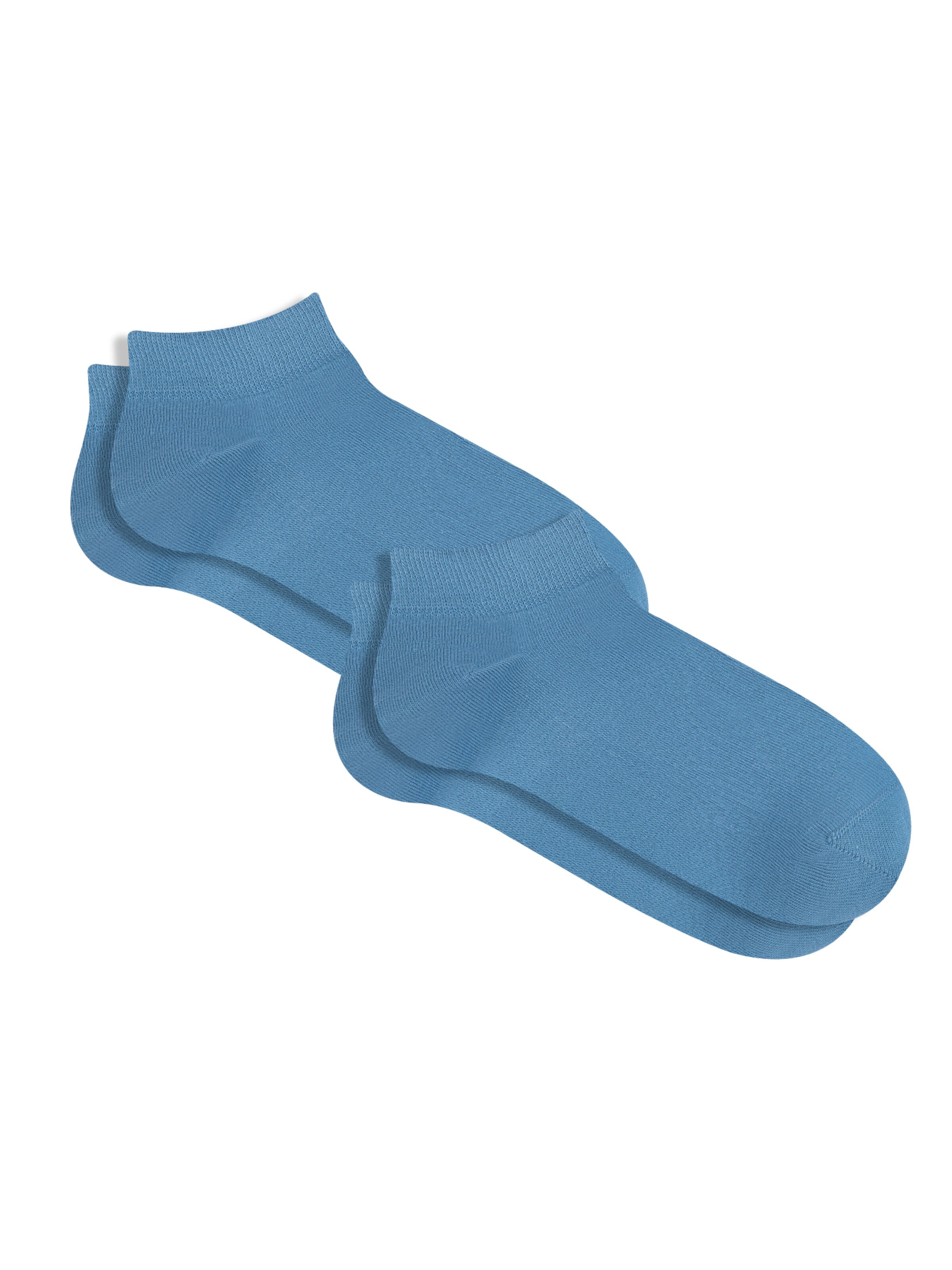 Albero Natur Socks 'Bio-Baumwoll-Sneakersocken Unisex - 2er Pack' in Blue: front