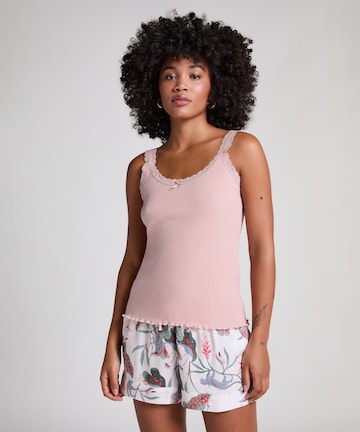 Hunkemöller Pyjamatop in Pink: Vorderseite