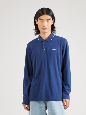 T-Shirt 'Derriko' HUGO en bleu : devant