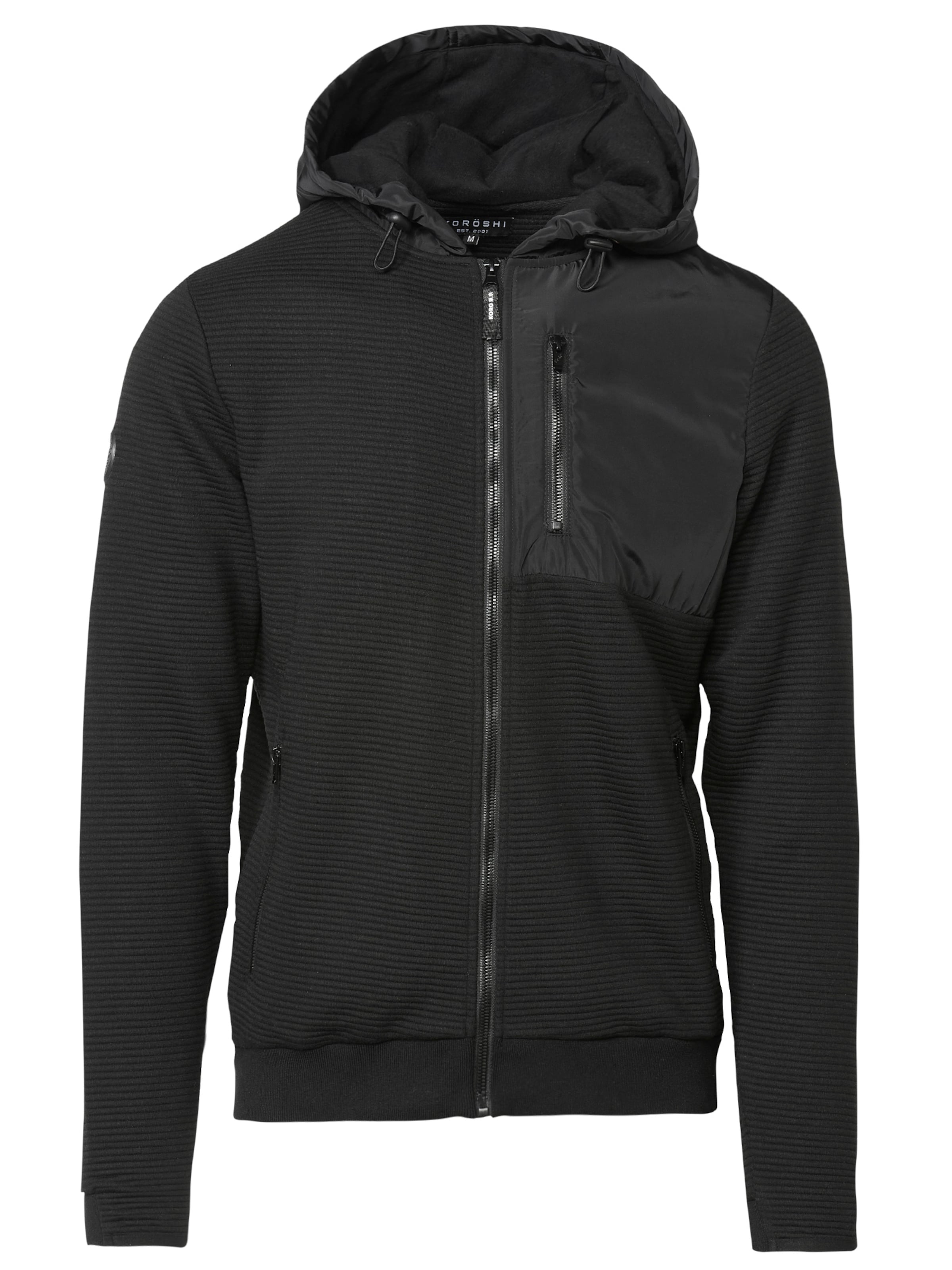 Veste de survêtement KOROSHI en noir : devant