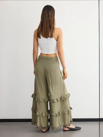 Hiccup Wide Leg Hose in Grün