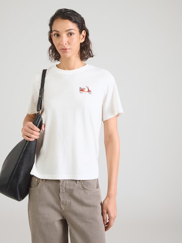 JDY T-shirt 'JDYMAY PISA' i vit: framsida