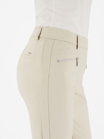 Coupe slim Pantalon 'ZENY' Gardeur en beige