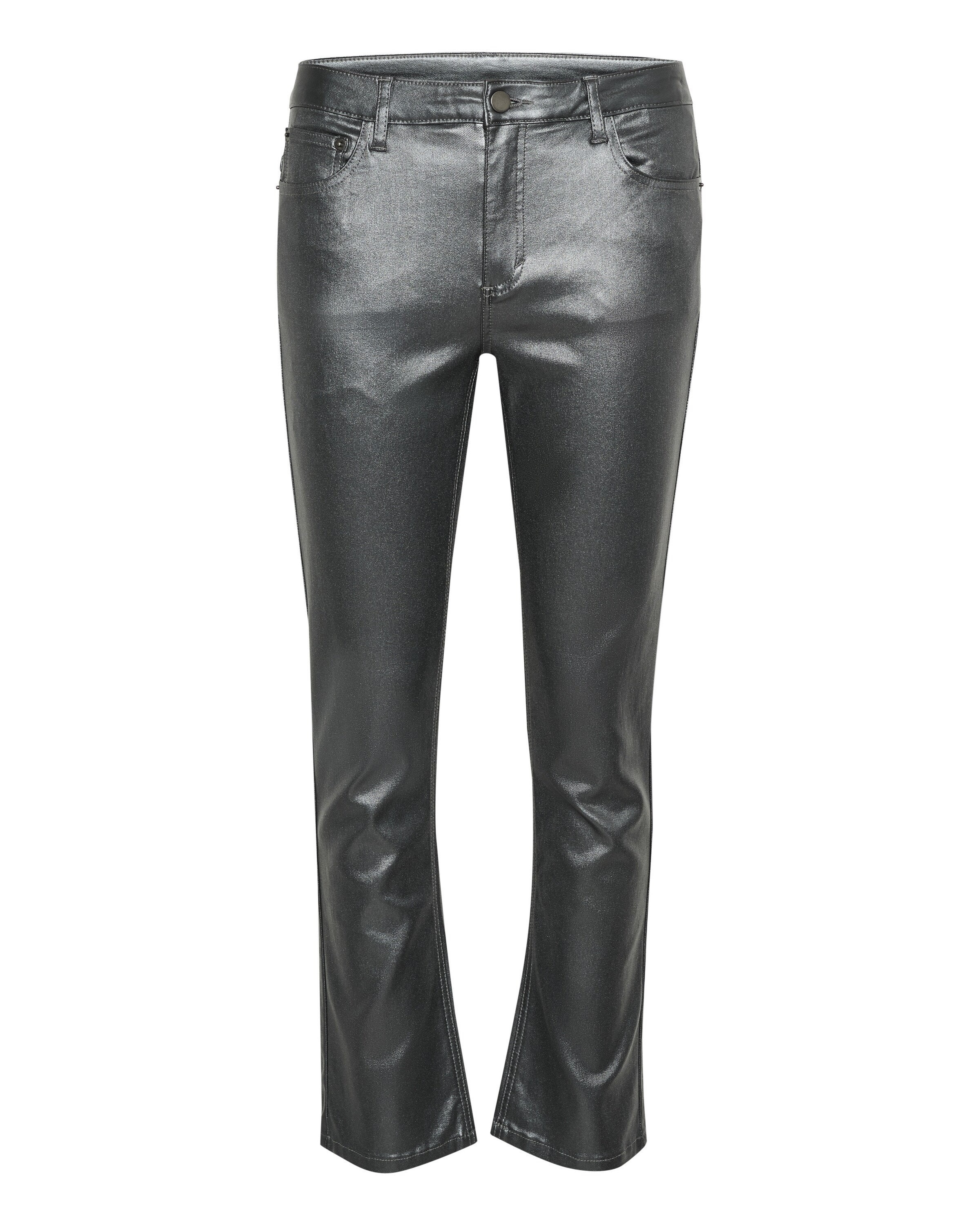 Kaffe Slimfit Hose 'Viola' in Grau: Vorderseite