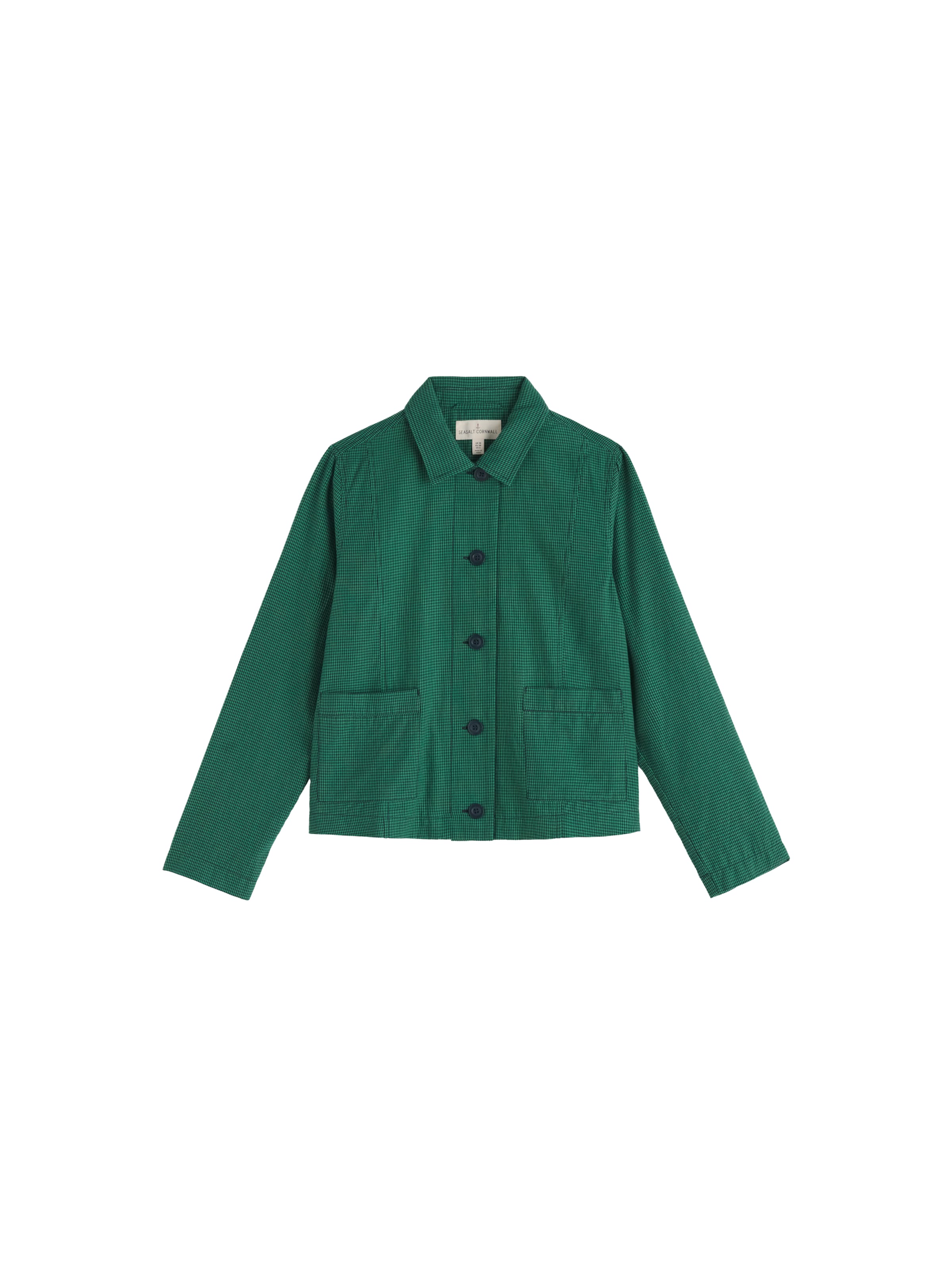 Seasalt Cornwall Between-Season Jacket 'Carnon Downs' in Green: front