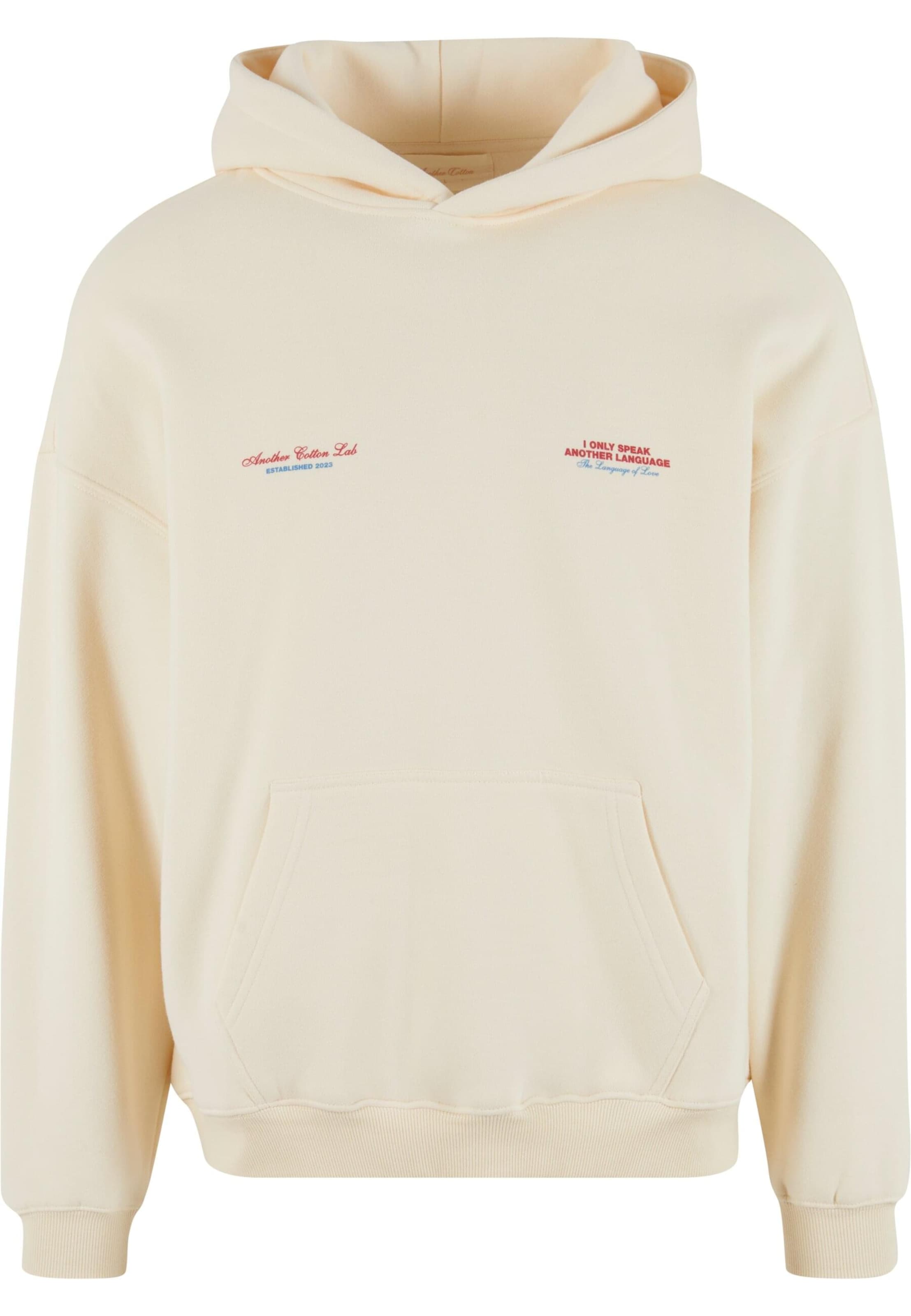 Another Cotton Lab - Sudadera 'Pardon Monsieur' en blanco: frente
