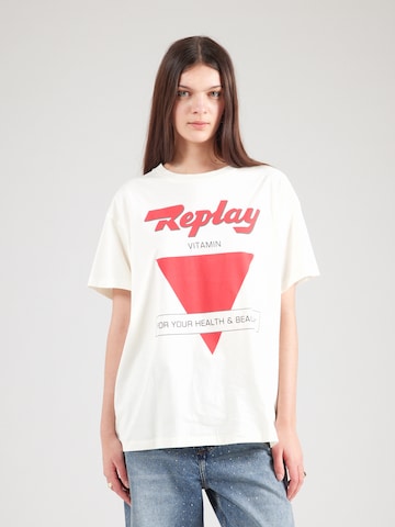 REPLAY Shirt in White: front