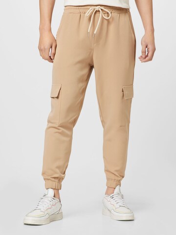 Hailys Men Tapered Cargohose 'Julius' in Beige: predná strana