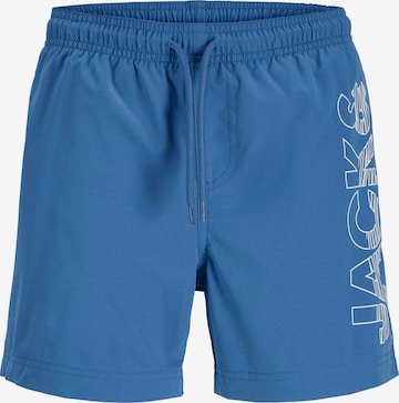 Jack & Jones Junior Board Shorts 'JPSTMAUI WAVE' in Blue: front