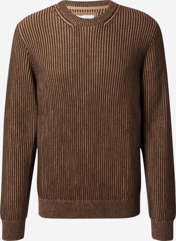 ARMEDANGELS Sweater 'ANDRAAS' in Brown: front