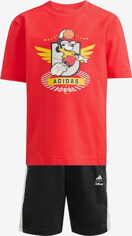 ADIDAS SPORTSWEAR Trainingspak 'Disney Micky Maus' in Rood: voorkant