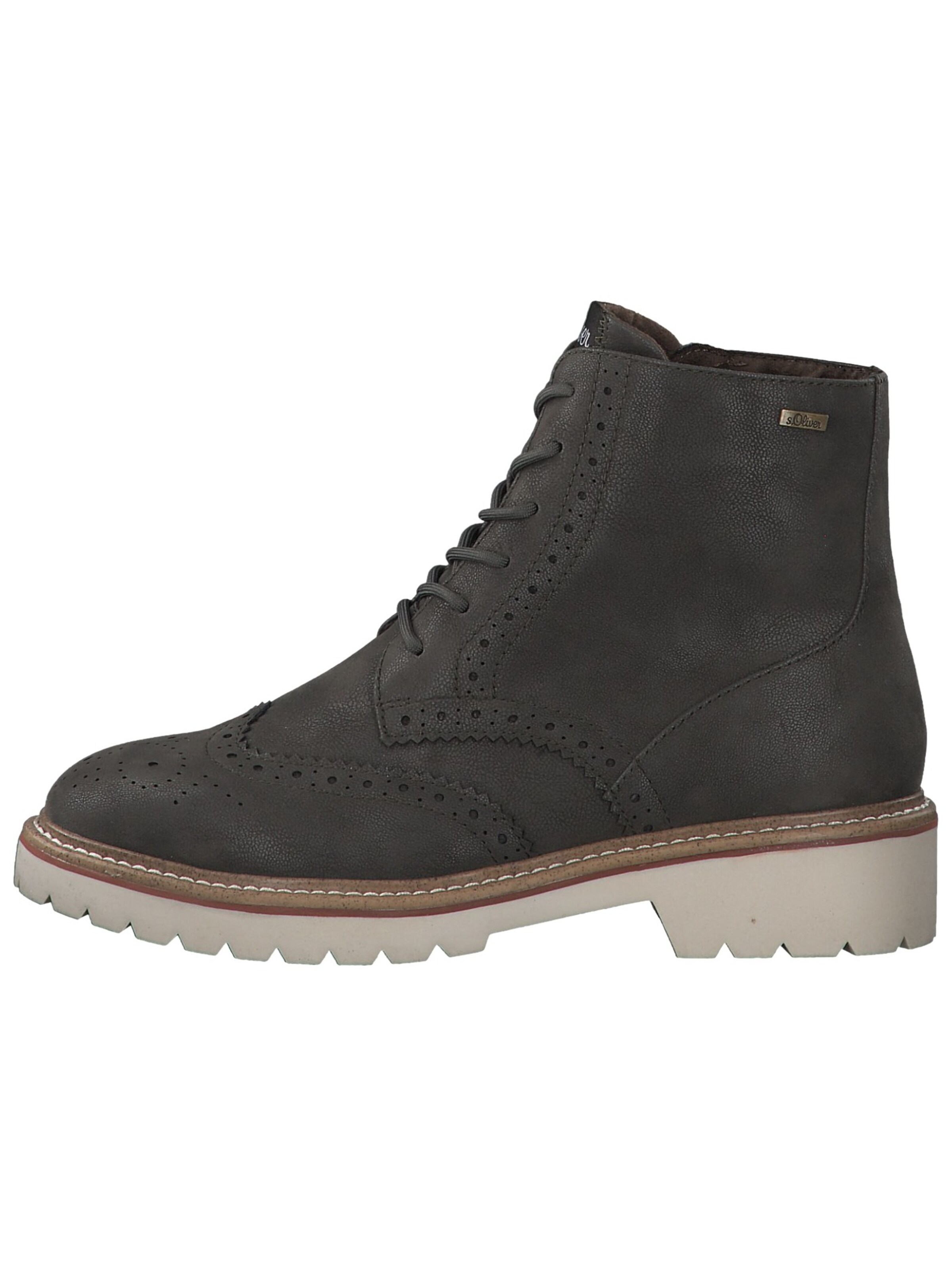 s.Oliver Lace-up bootie in Grey