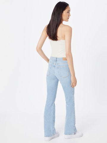 Gina Tricot Bootcut Džíny – modrá