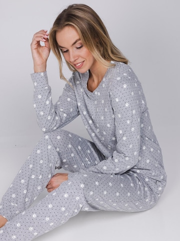 Rebelle Pyjama 'Furry Friend' in Grijs: voorkant