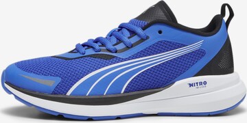 Baskets PUMA en bleu : devant