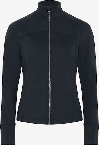 CHIEMSEE Fleece Jacket in Black: front