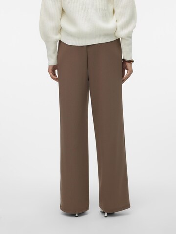 VERO MODA Wide leg Trousers in Brown