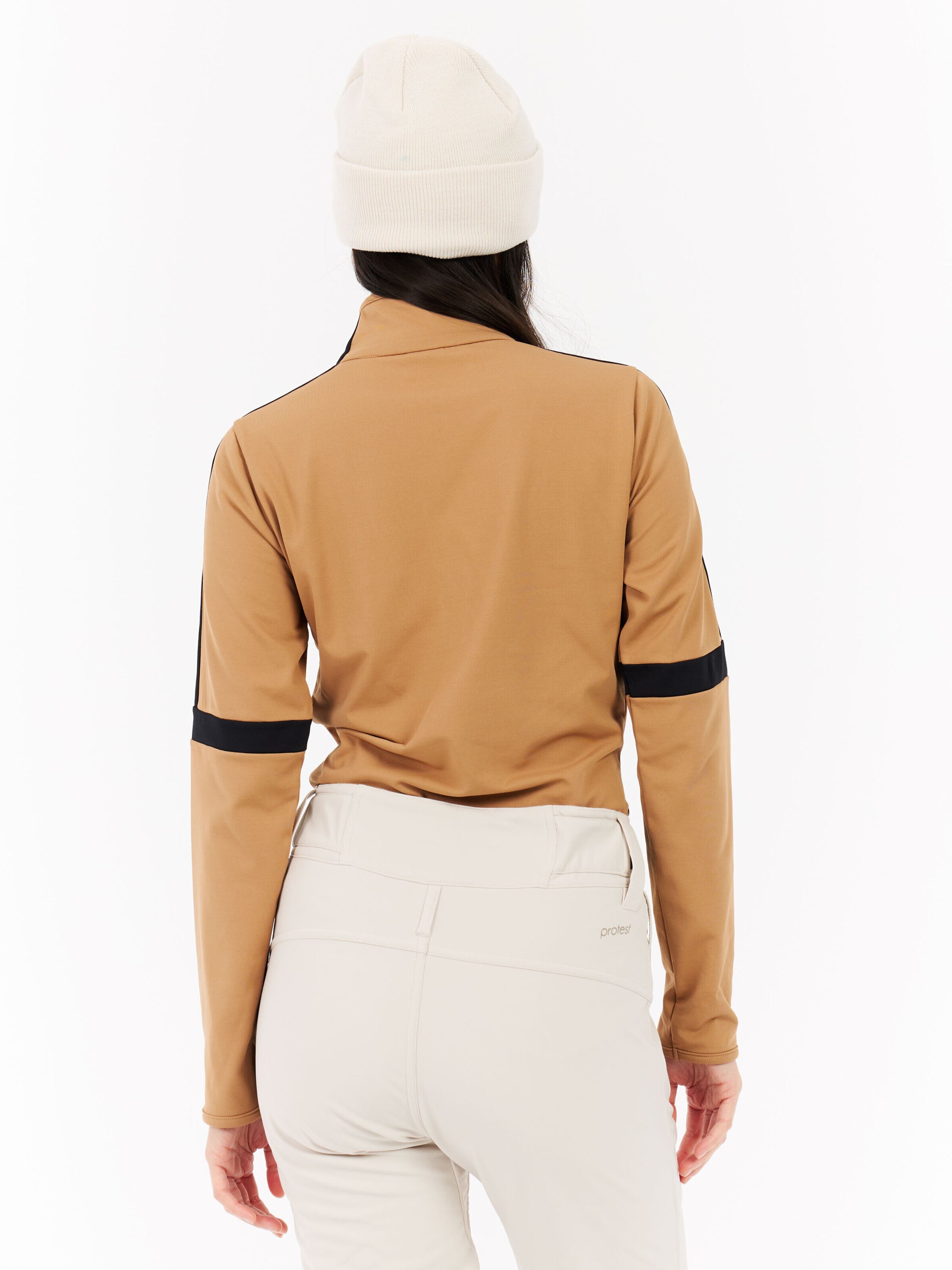 PROTEST Athletic Sweatshirt 'PRTCarly' in Brown