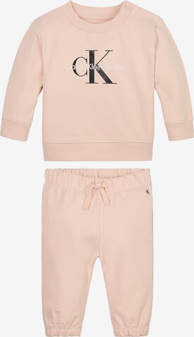 Calvin Klein Jeans Jogginganzug in Pink: predná strana