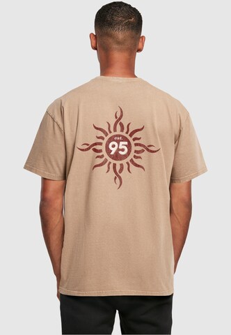Merchcode T-Shirt 'Godsmack - Boston' in Beige