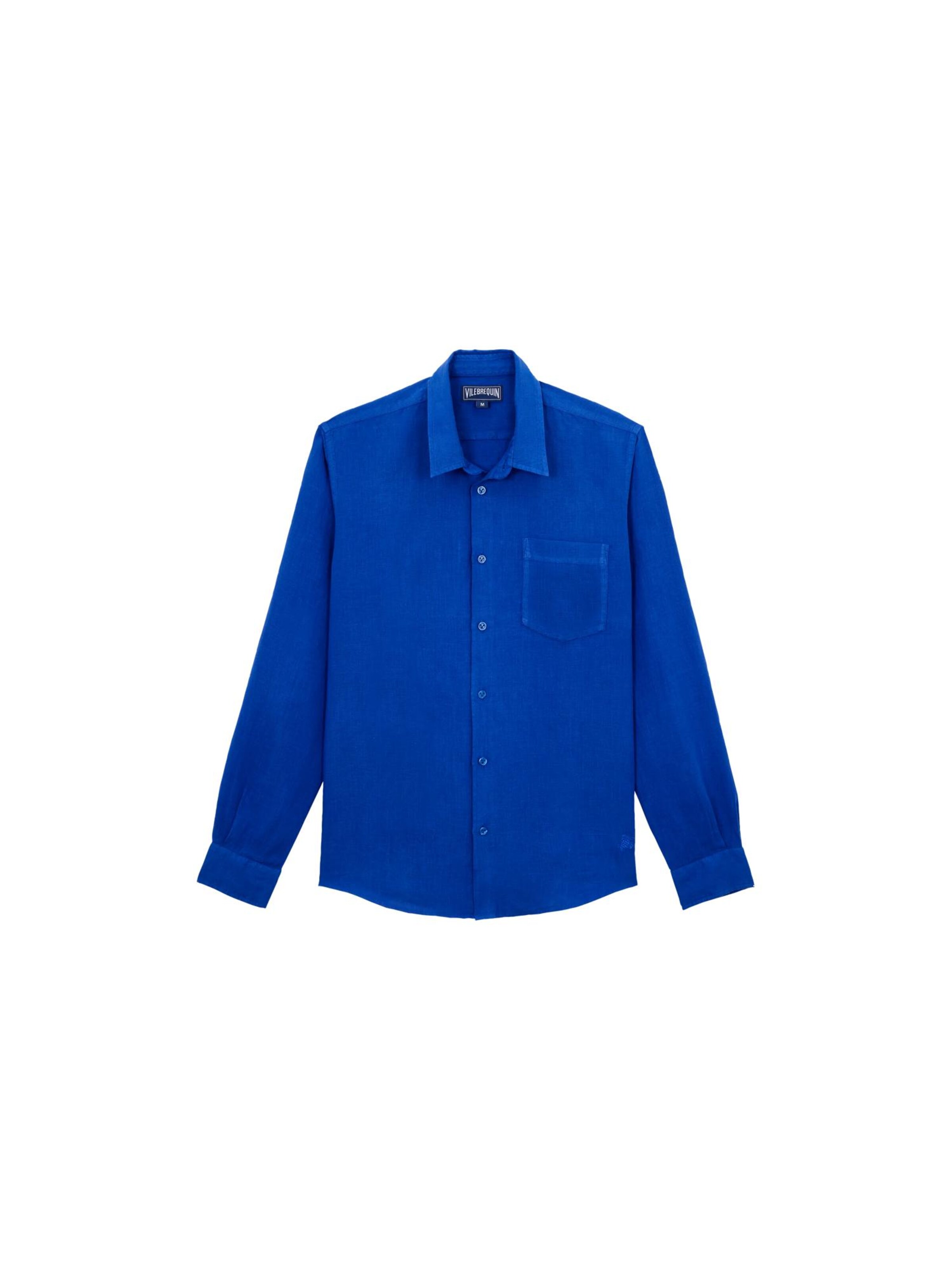 Vilebrequin Regular fit Overhemd in Blauw: voorkant