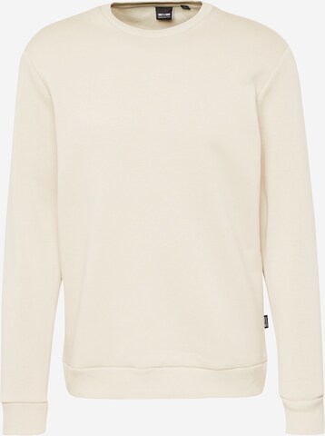 Only & Sons Regular fit Sweatshirt 'Ceres' in Beige: voorkant