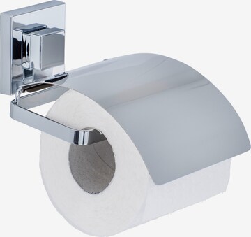 Wenko WC-Garnitur & Toilettenpapierhalter 'Quadro' in Weiß