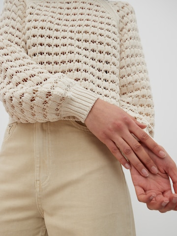 Pullover 'Tiare' di EDITED in beige