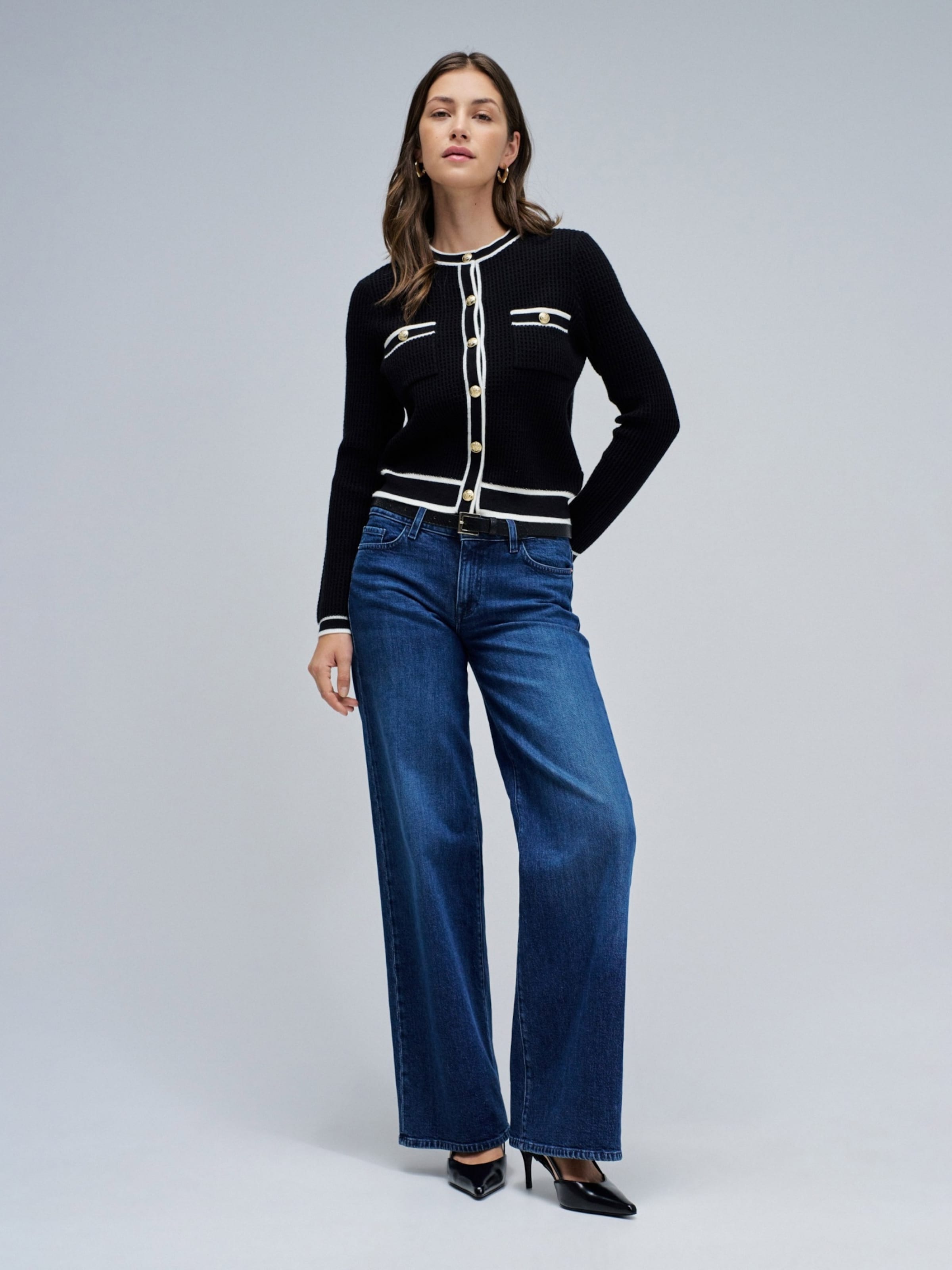 Salsa Jeans Knit cardigan in Black