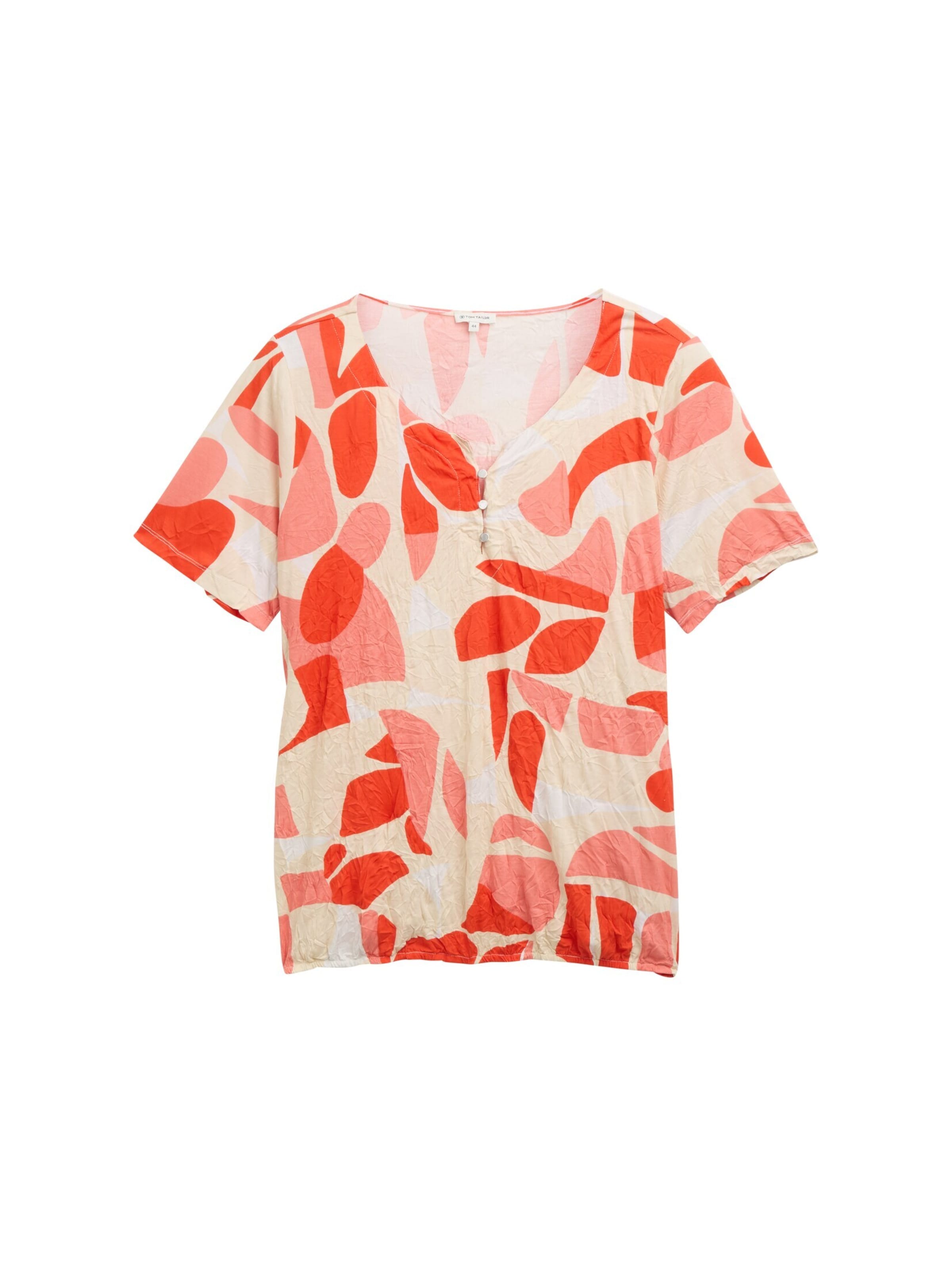 Tom Tailor Women + Shirt in Rood: voorkant