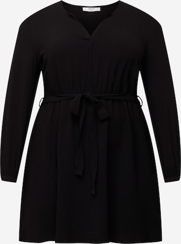 Robe 'Stina' ABOUT YOU Curvy en noir : devant