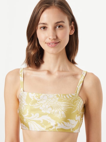 Ted Baker - Bandeau Top de bikini 'RASMINE' en amarillo: frente