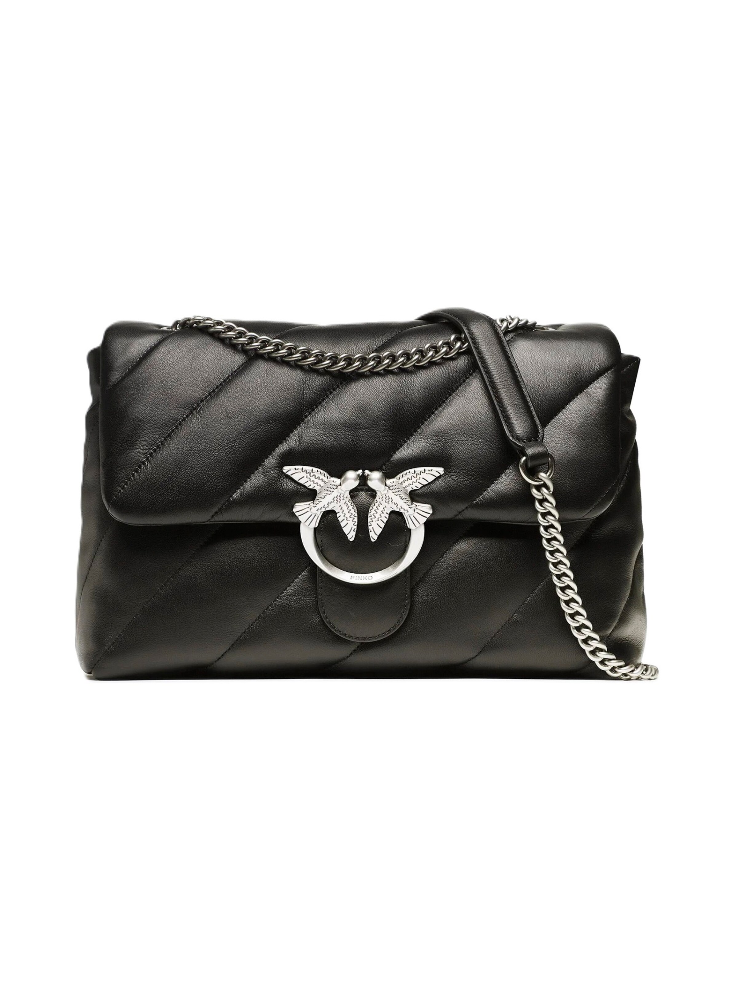 Borsa a spalla '100037 A0F2 Z99O black' di PINKO in nero: frontale