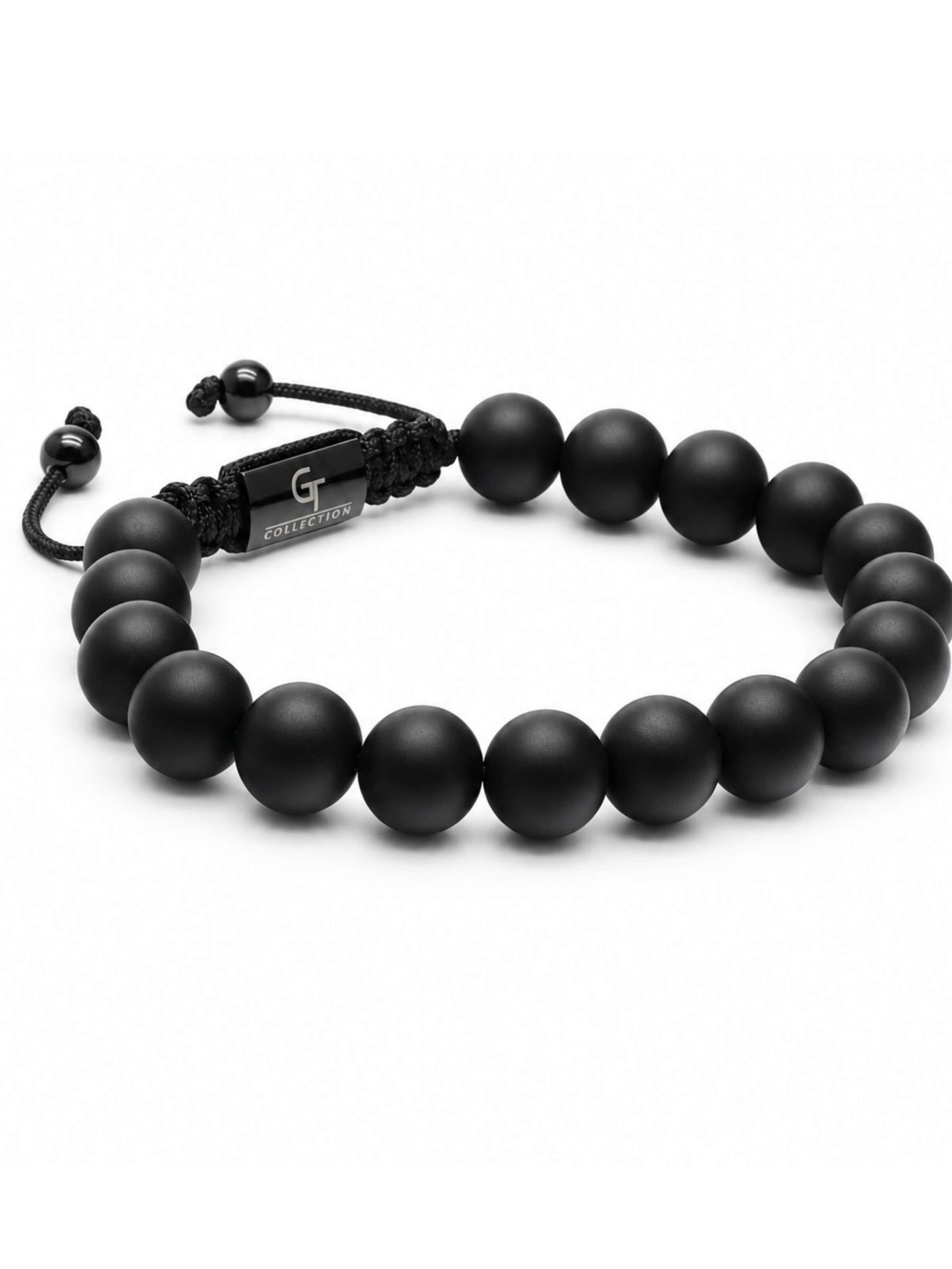 melns GT Collection Rokassprādze 'Single-Bead'