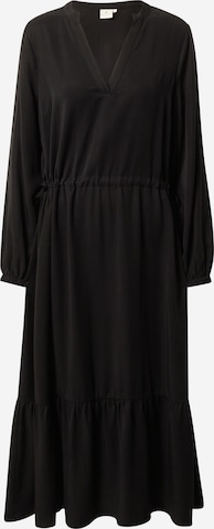 LOVJOI Shirt Dress in Black: front