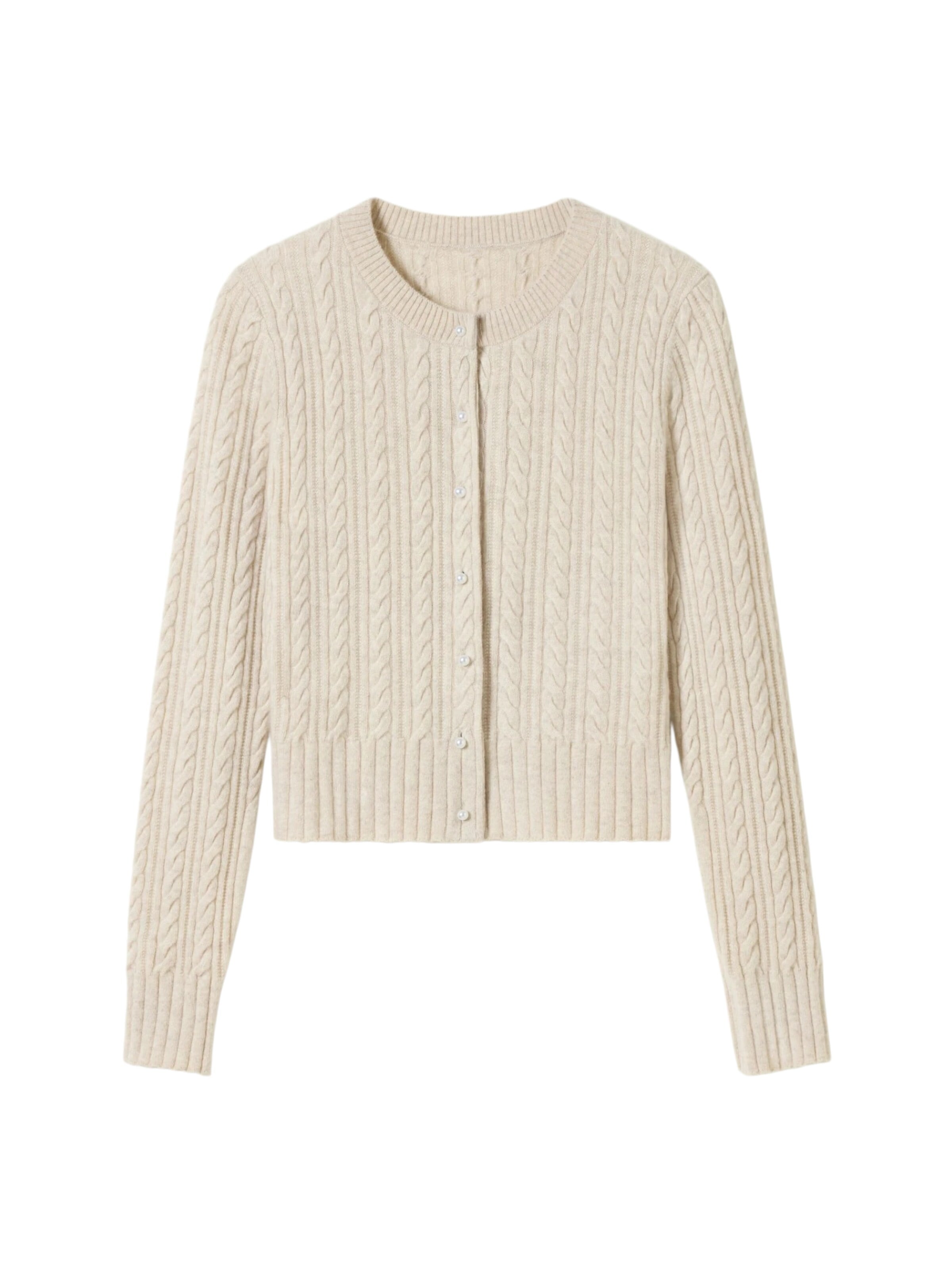 Lilysilk - Cárdigan 'X LYDIA MILLEN' en beige: frente
