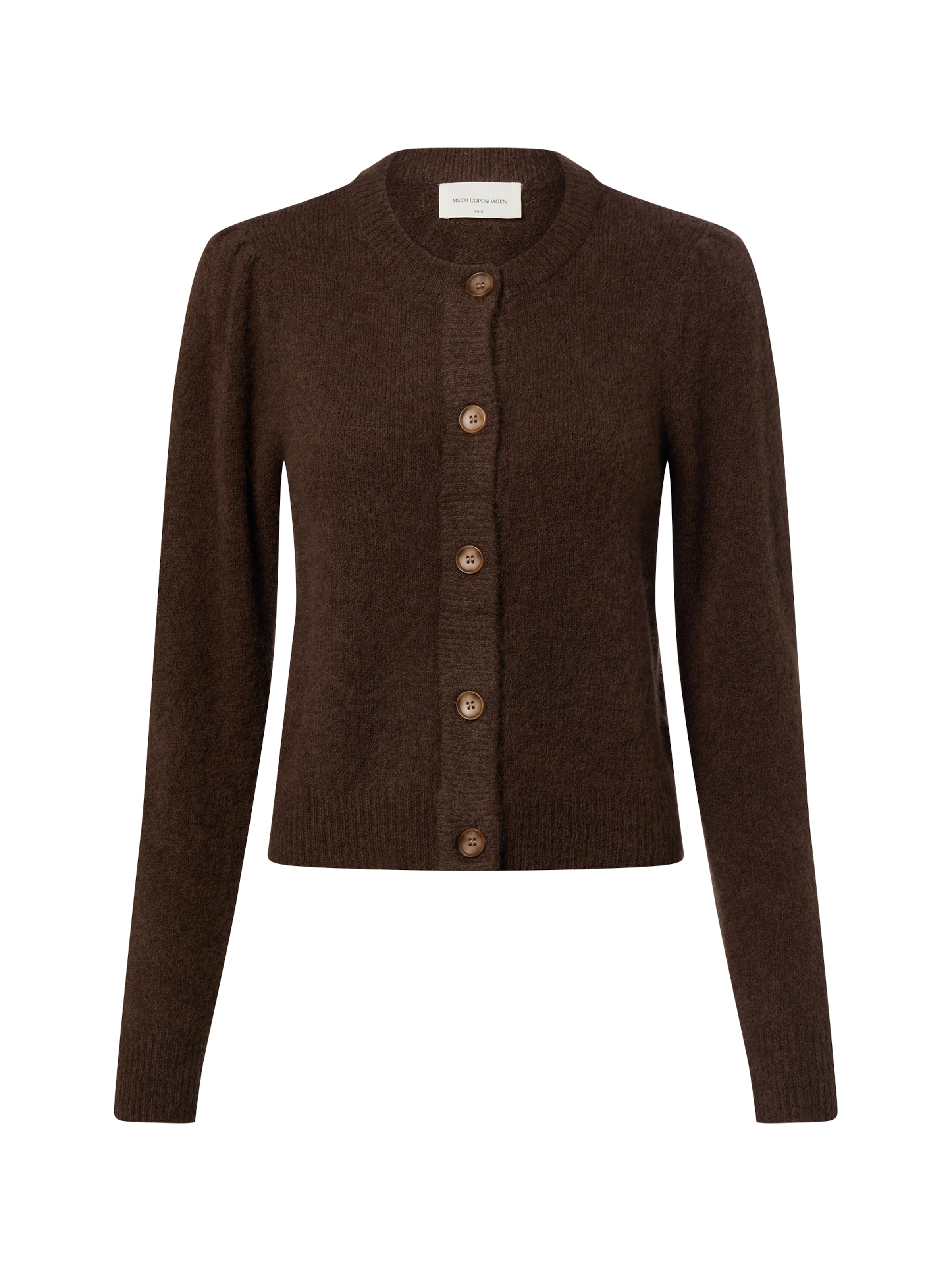 MSCH COPENHAGEN Strickjacke 'Miabelle' in Braun: Vorderseite