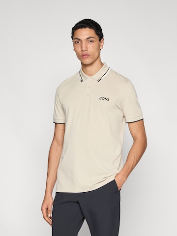 BOSS Performance Shirt 'Paddy Pro' in Beige: front