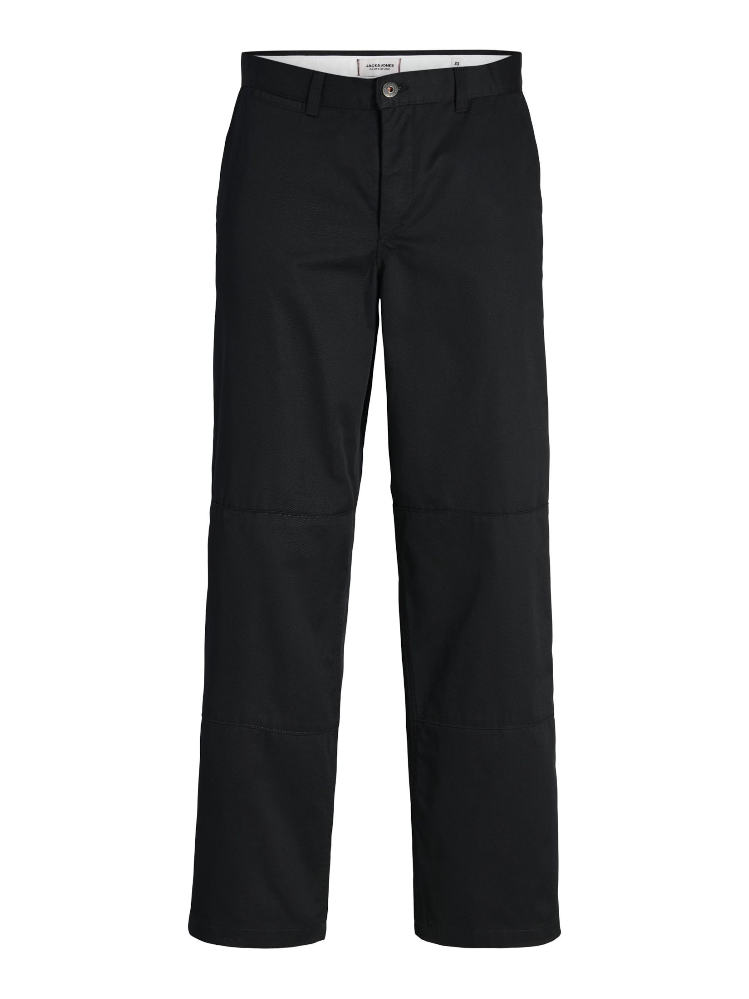 Jack & Jones Junior Regular Trousers in Black: front