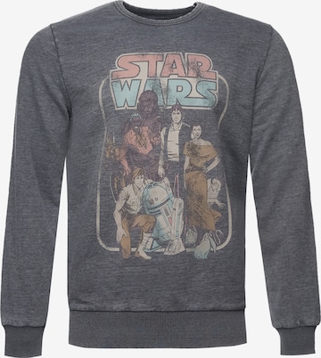 Sweat-shirt 'Return Of The Jedi Group' Recovered en gris : devant