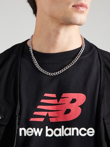 new balance Shirt 'Athletics' in Zwart