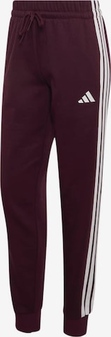 ADIDAS SPORTSWEAR Workout Pants in Red: front