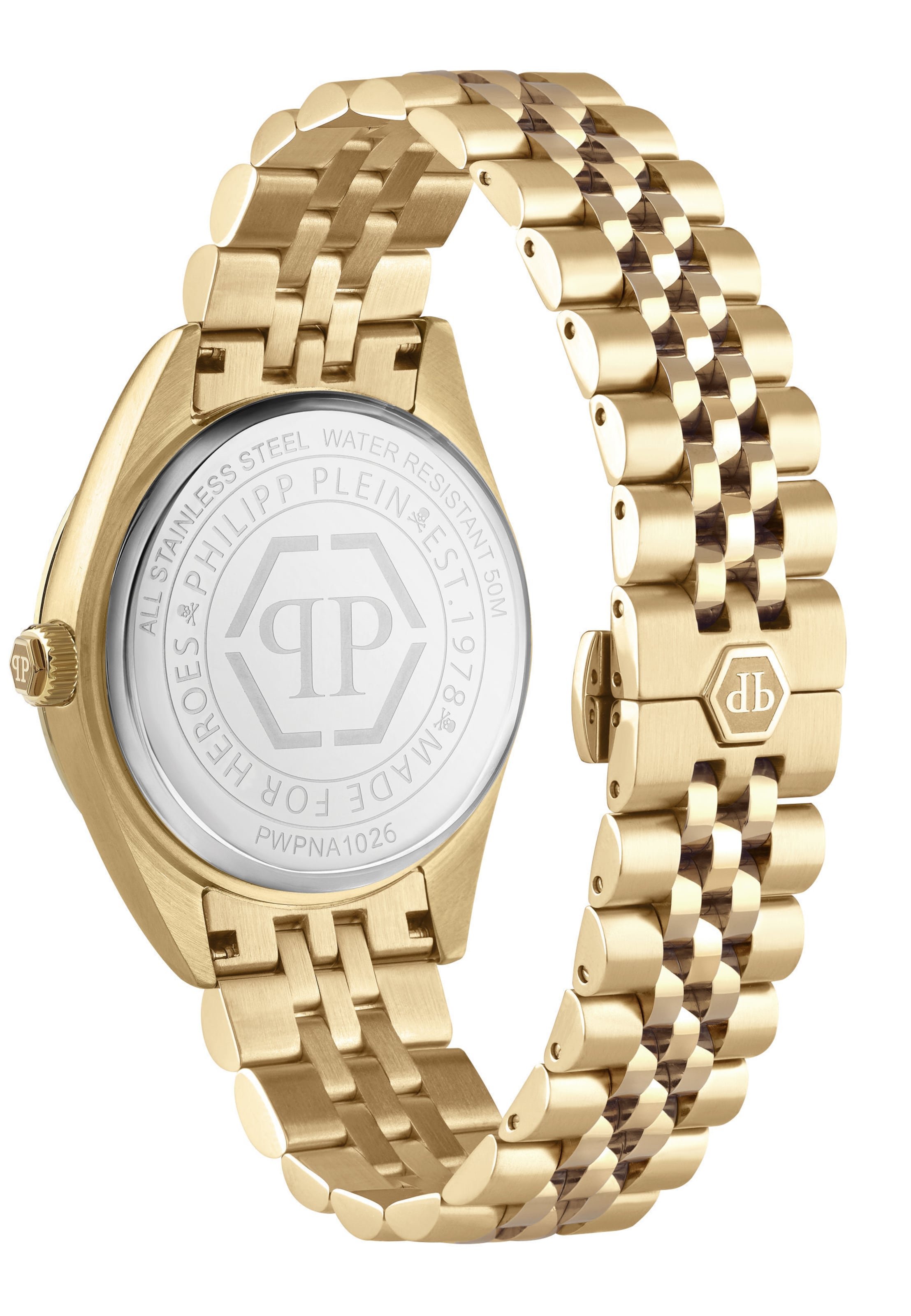 Orologio analogico 'Date Superlative' di Philipp Plein Watches in rosa