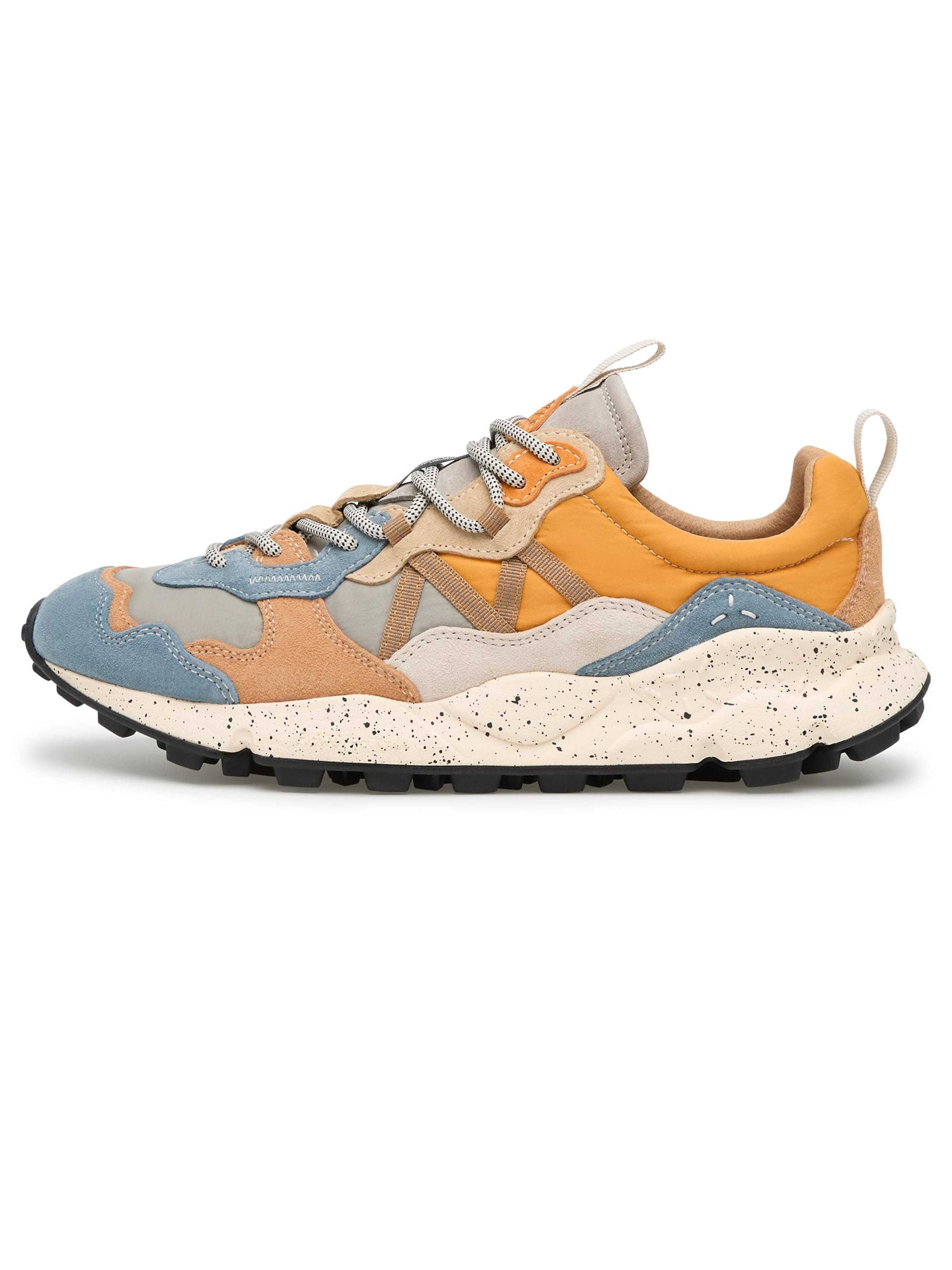 Flower Mountain Platform trainers 'LENZAN MAN' in Orange: front