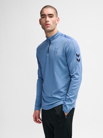 Hummel Sportsweatshirt in Blauw