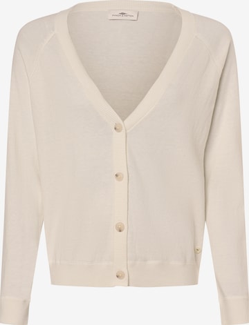 FYNCH-HATTON Knit Cardigan in Beige: front