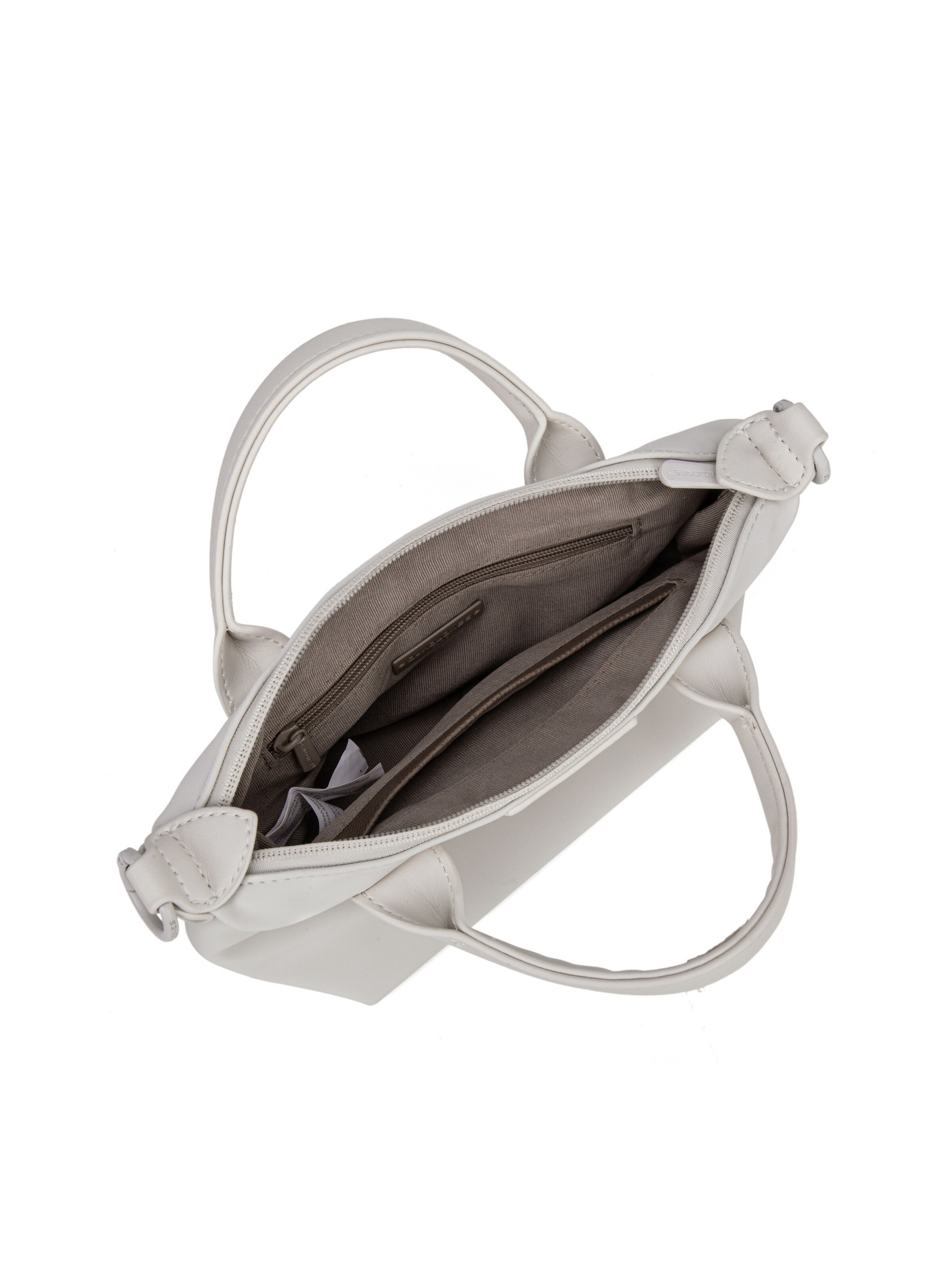 Borsa a mano 'Mini Borsa a Mano David Jones Doppi Manici Zip' di David Jones in beige
