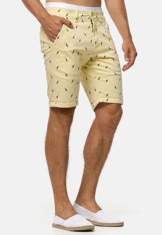 INDICODE JEANS Regular Broek 'Elisa' in Geel