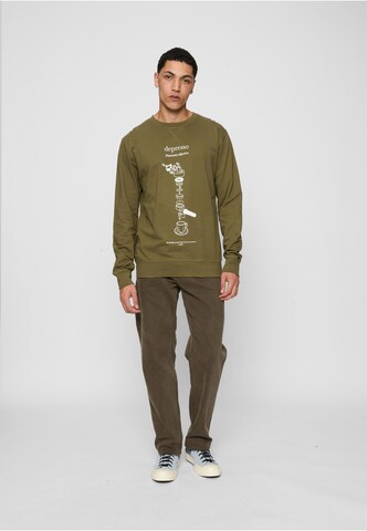 MT Upscale Sweatshirt 'Depresso' in Green
